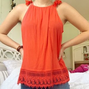 Crown & Ivy coral tank top